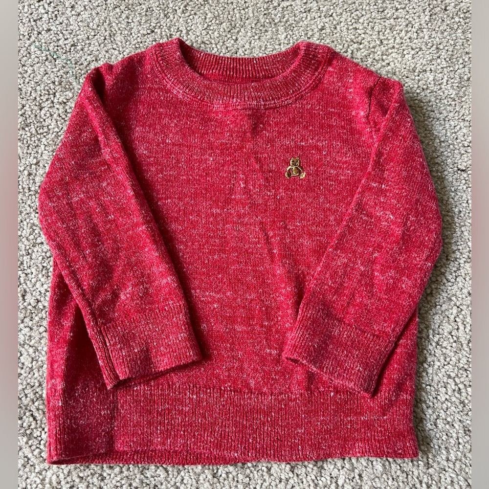 Baby Gap Red Crew Neck Sweater. Size 12-18 Months.